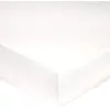 Image de Blanc des Vosges Uni Percale Drap Housse Coton Blanc 160 x 200 cm bonnet 30 cm