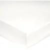 Image de Blanc des Vosges Uni Percale Drap Housse 80 x 200 Bonnet de 30 cm Blanc