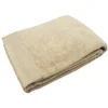 Image de Blanc des Vosges Eponge unie Drap de bain Coton Sable 100x150 cm