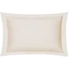 Image de Blanc des Vosges Uni Satin Taie Coton Naturel 50 x 75 cm