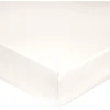 Image de Blanc des Vosges Uni Satin Drap housse Coton Naturel 160 x 200 cm bonnet de 30 cm