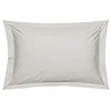 Image de Blanc des Vosges Uni Percale Taie Coton Platine 50 x 75 cm