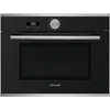 Image de BRANDT BKS7131LX - Micro-ondes solo 40L - 1000W - Intégrable - Porte abattante - 5 niveaux de puissance - Modes cuisson et décongélation automatiques - Sécurité enfants - Noir/Inox