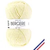 Image de BERGÈRE DE FRANCE - Pelote ALASKA 100 - Fil Laine à tricoter, 50% de laine peignée   Gros fil rond infeutrable 6 mm - Fabrication française - Couleur ecru