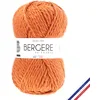 Image de BERGÈRE DE FRANCE - Pelote ALASKA 100 - Fil Laine à tricoter, 50% de laine peignée   Gros fil rond infeutrable 6 mm - Fabrication française - Couleur orange, CUIVRE