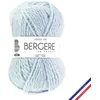 Image de BERGÈRE DE FRANCE - Pelote ALASKA 100 - Fil Laine à tricoter, 50% de laine peignée   Gros fil rond infeutrable 6 mm - Fabrication française - Couleur bleu, AZURIN