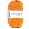 Image de Bergère de France - IDÉALE 4 - Pelote de laine à tricoter et au crochet (50g) - 50% Laine - 4 mm - Fabrication Française - Fil infeutrable pour toute la famille - Orange (ORANGE)