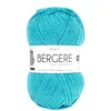 Image de Bergère de France - IDÉALE 4 - Pelote de laine à tricoter et au crochet (50g) - 50% Laine - 4 mm - Fabrication Française - Fil infeutrable pour toute la famille - Bleu (TURQUOISE)