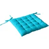 Image de Enjoy Home, Galette de Chaise piquée, Turquoise, carré 38x38cm, 100% Coton, Attache par Nouettes, Idéal pour Une Assise Confortable, Collection Panama