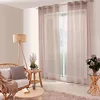 Image de ED Enjoy Home Rideau Voilage Ajourés avec  illets, 140x240cm, Marron Vison, 100% Polyester, Tissu Certifié Oeko-TEX, Collection Jelly