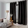 Image de ED ENJOY HOME Rideau Thermique Occultant avec  illets, Noir, 135x240cm, 100% Polyester, Velours Tramé, Doublure Polaire, Collection Nordica