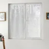 Image de HOME MAISON Decostars - Paire de Petits voilages brodés de sphères Polyester Blanc 60x90 cm