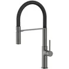 Image de Essebagno Magneto mitigeur évier à douchette mobile gris gun métal