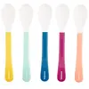 Image de Babymoov Lot de 5 Cuillères en Silicone pour Bébé 2e Age, Multicolore