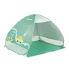 Image de BADABULLE Tente anti-UV bébé grande tente de plage haute protection solaire FPS 50+ système pop-up vert