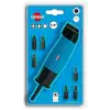 Image de Renvoi d'angle 90°+ 6 embouts 25mm LEMAN 56007 - PH2, PZ1, PZ2, T15, T20, T25