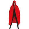 Image de Chaks - Cape en velours avec capuche 182 cm, longue cape pour femmes et hommes, accessoires de costume pour Halloween et carnaval