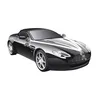 Image de Chaks 1401-80, Kit Déco Voiture 5 pièces, bicolore Blanc/Argent