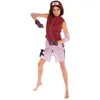 Image de Chaks - Costume Sakura Haruno pour femmes, tenue officielle Naruto avec accessoires, ensemble anime 8 pièces pour carnaval et Comic Con
