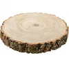 Image de Chaks Disque en bois décoratif 26 cm | Objet en bois a decorer | Support de décoration de table pour une décoration | Pâques Mariage Alpin