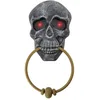 Image de Heurtoir de porte tête de mort lumineux et sonore 27cm - Noir