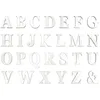 Image de 48 Stickers lettres adhésives blanches 13,5 cm - Blanc - Taille Unique