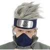 Image de Chaks - Perruque Kakashi Hatake pour garçons, accessoire officiel du costume Naruto, gris argenté, cosplay anime, carnaval et Comic Con
