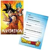 Image de Chaks 12809-DB, Paquet de 8 Cartes d'invitation Anniversaire 15x10cm Dragon Ball ®