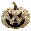 Image de Chaks - Décoration dorée, motifs variés, décoration pour photophore, lanterne avec motifs filigranes pour Halloween
