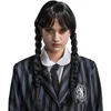 Image de Chaks - Perruque Wednesday Addams pour femme, look gothique