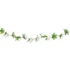 Image de Chaks 13234, Guirlande de Petites Roses artificielles 220cm, Blanc
