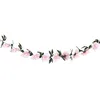 Image de Chaks 13315-03, Guirlande Pivoines artificielles 220cm, Rose Pastel