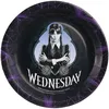 Image de Chaks 12802-WD, Paquet de 8 Assiettes en Carton 23cm Mercredi ©, Wednesday ©