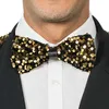 Image de Chaks - Noeud papillon avec paillettes, noeud papillon pré-attaché scintillant, accessoire pour enterrement de vie de garçon, disco, nouvel an, carnaval