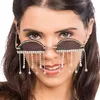 Image de Chaks - Lunettes de soleil vintage pour femmes, strass et pendentifs