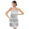Image de Chaks - Robe à franges des années 20, costume de charleston pour femme