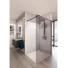 Image de Paroi de douche en kit AURYS BALEARES® GREY - Verre Timeless 8 mm trempé by Saint-Gobain - L.120 cm x H.198 cm
