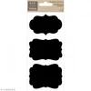 Image de D.I.Y with Toga Etiquettes Ardoise STY011, Autre, Noir, 9 x 22 x 0.2 cm