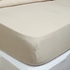 Image de Haomy - Drap-housse Dili en double voile de coton lin 90x200 cm