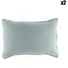 Image de Haomy - 2 Taies d'oreiller Dili en double voile de coton céladon 50x70 cm