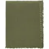 Image de Plaid en gaze de coton Vanly Haomy Vert kaki 130x180
