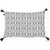 Image de Housse de coussin Ubud en lin lavé Haomy Blanc 40x60