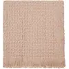 Image de Plaid Tempo en coton Haomy Beige rosé 130x200