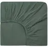 Image de Drap-housse Dili en voile de coton Haomy Gris bleuté 160x200
