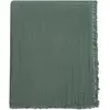Image de Plaid en gaze de coton Vanly Haomy Gris bleuté 130x180
