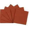 Image de Haomy - 4 Serviettes/Sets de table en Lin & Coton Zilia terre brûlée - 40x40 cm OS