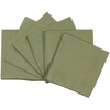 Image de Haomy - 4 Serviettes/Sets de table en Lin & Coton Zilia amande - 40x40 cm OS