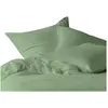 Image de Taie d'oreiller Dili en voile de coton Haomy Vert amande 50x70