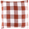 Image de Haomy - Housse de coussin 100% Lin Palma brique - 80x80 cm OS