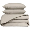 Image de Haomy - Parure 100% Percale de Coton Venezia housse de couette & 2 taies lin 240x220 cm